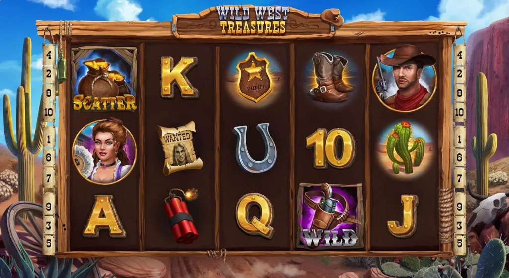 Slots with wild west design