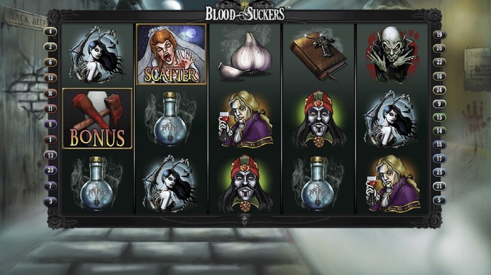 Blood Suckers slots theme preview